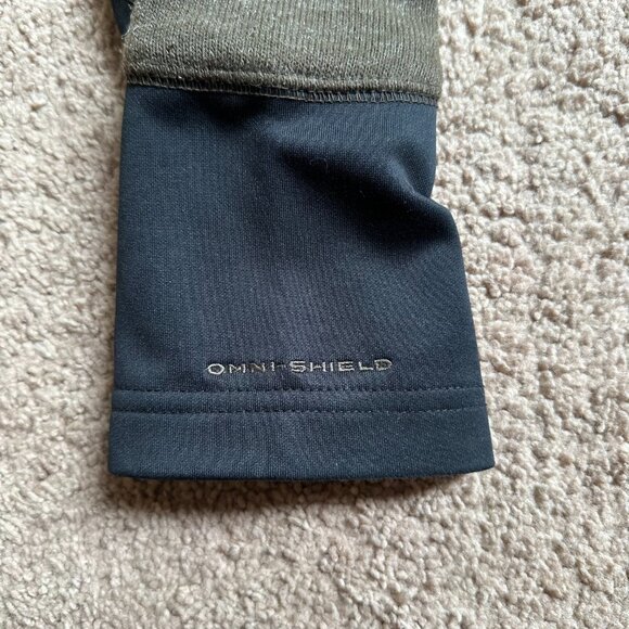 Columbia Sweater Mens Medium 1/4 Zip Mock Neck Fleece Pullover Omni Shield - Picture 6 of 12